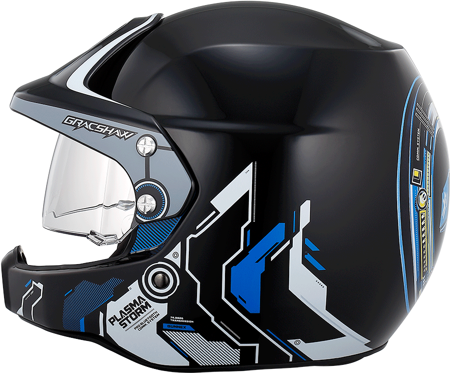 Plasma Storm, Link - Motorcycle Helmet (900x771), Png Download