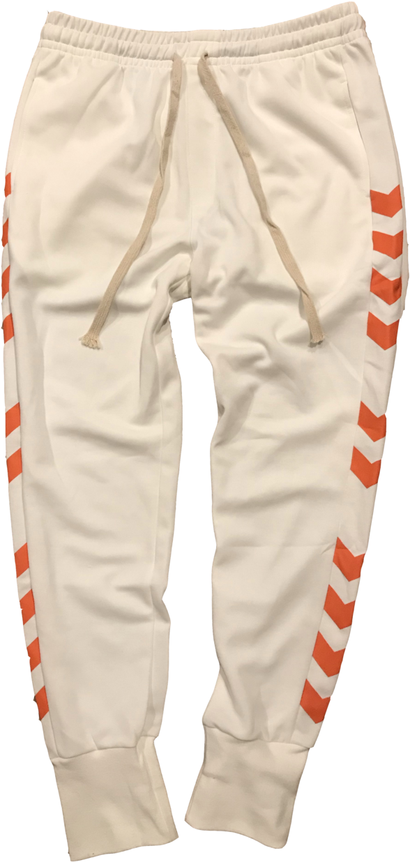 White Stripe Joggers (1000x1333), Png Download