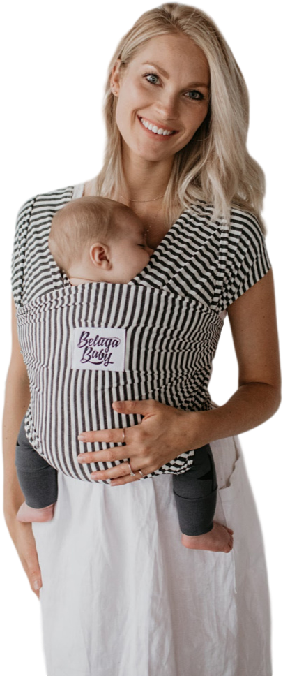 Charcoal And White Stripe - Girl (1000x1000), Png Download