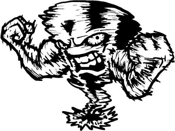 Design Work Drawings Flexing Tornado By Absoluteweapon - Drawing Of A Tornado (612x792), Png Download