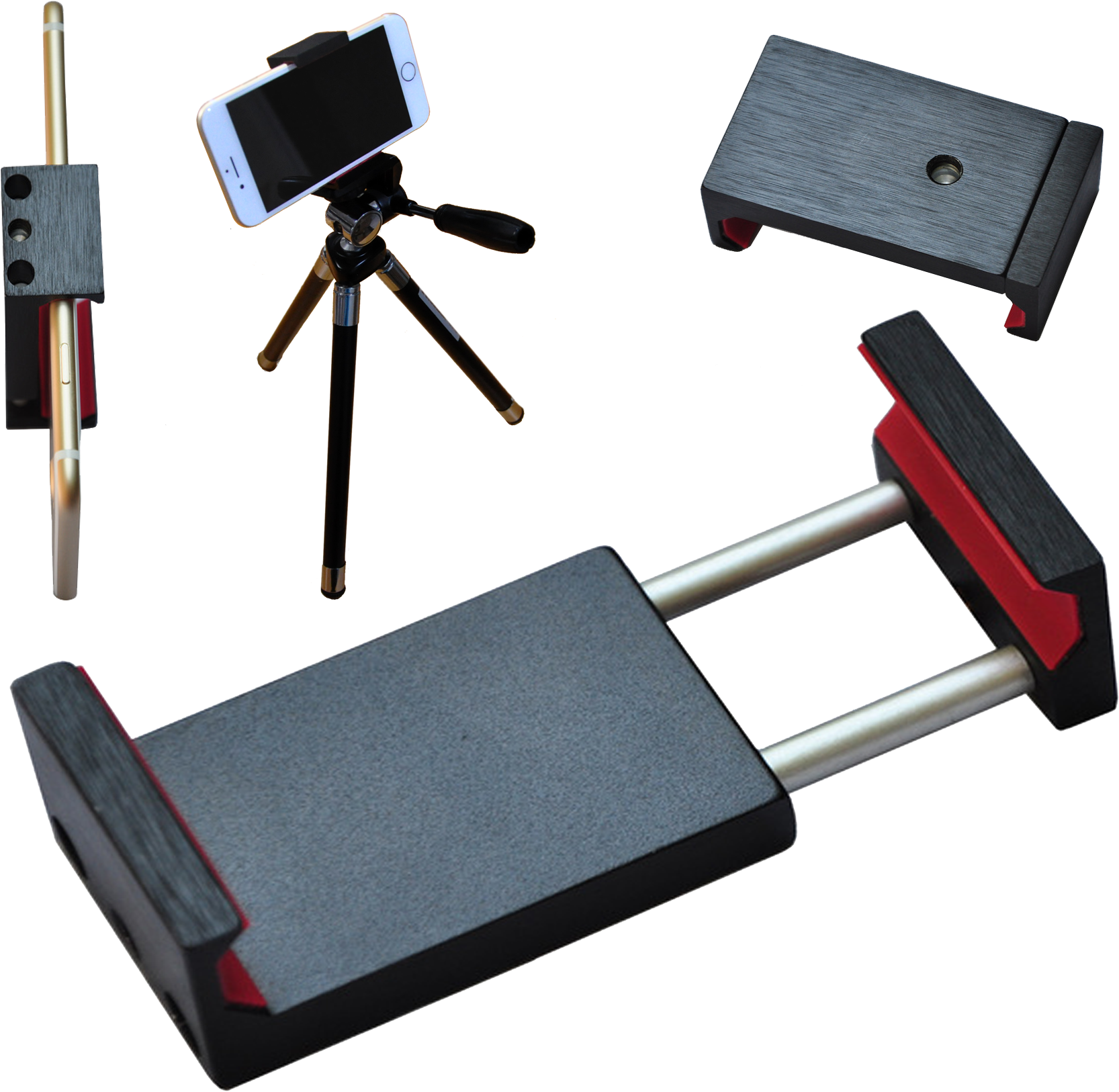 Arkscan Mtm14 Aluminum Universal Smartphone Monopod - Mobile Phone (1922x1733), Png Download