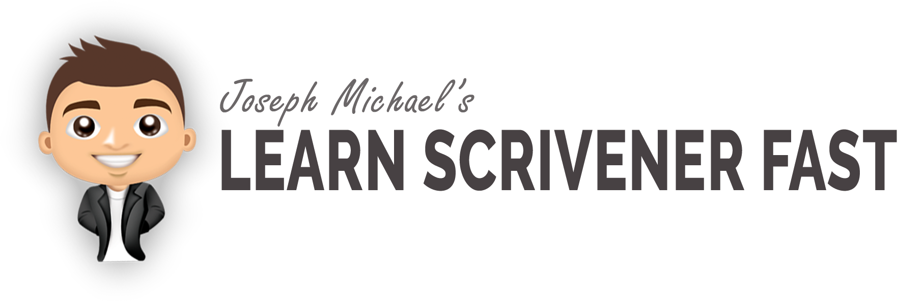 [logo] White Stripe Learn Scrivener Fast - Michael (2138x698), Png Download