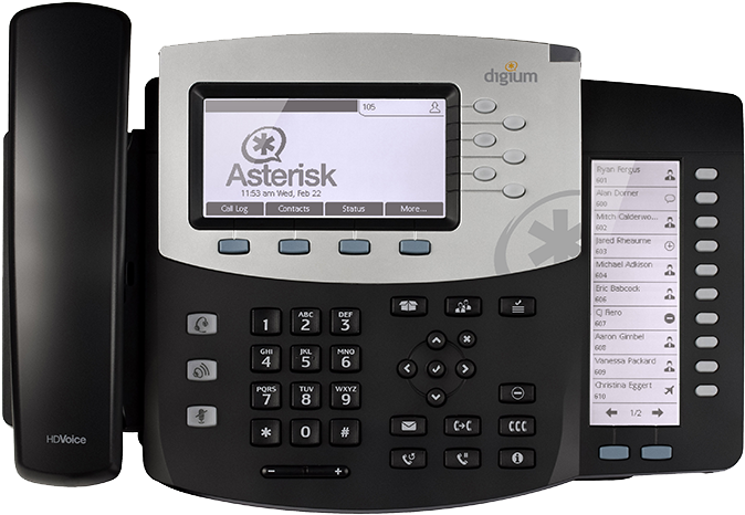 D70 Ip Phone - Digium D70 (716x500), Png Download