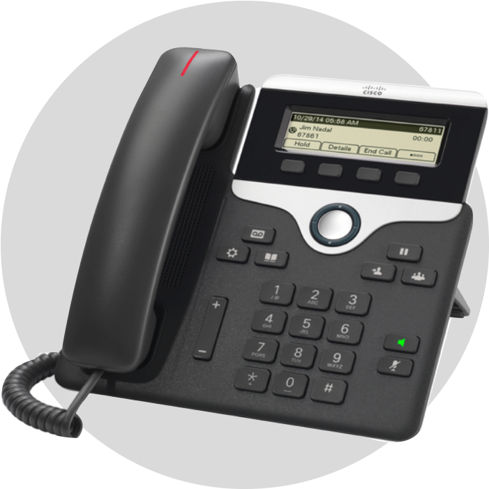Hosted Telephone Systems - Cisco 7811 (750x700), Png Download