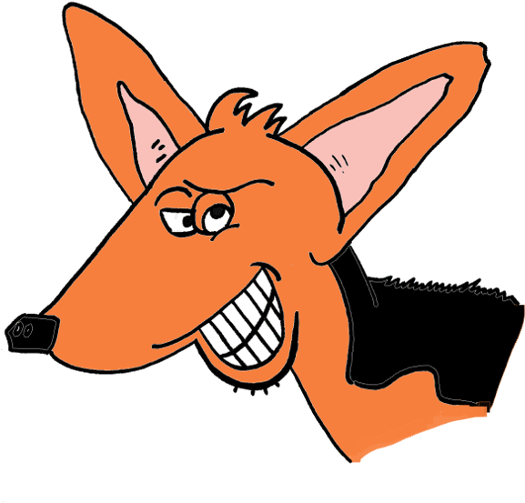 Wired Jackal - Cartoon (641x641), Png Download