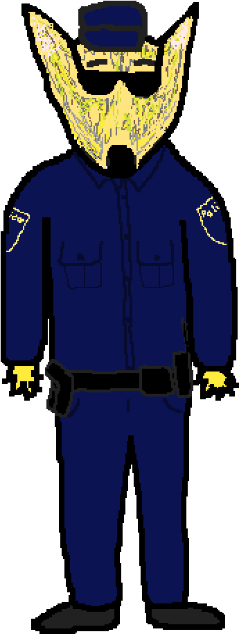 Jackal Thing - Cartoon (1400x1400), Png Download
