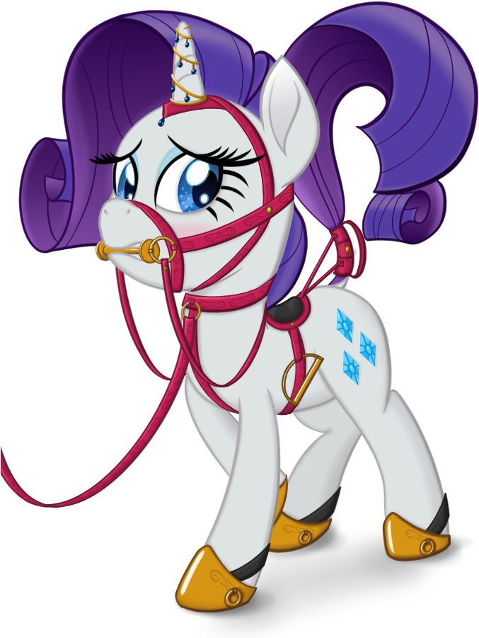 Cybersquirrel, Bit Gag, Blushing, Bondage, Bridle, - Cartoon (677x901), Png Download
