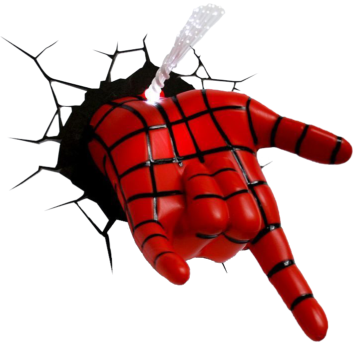 Homem Aranha - Spider Man Hand Night Light (800x800), Png Download