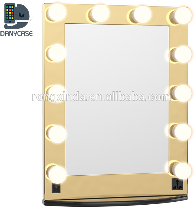 2018 Danycase New Hollywood Style Lighted Gold Rose - Picture Frame (750x750), Png Download