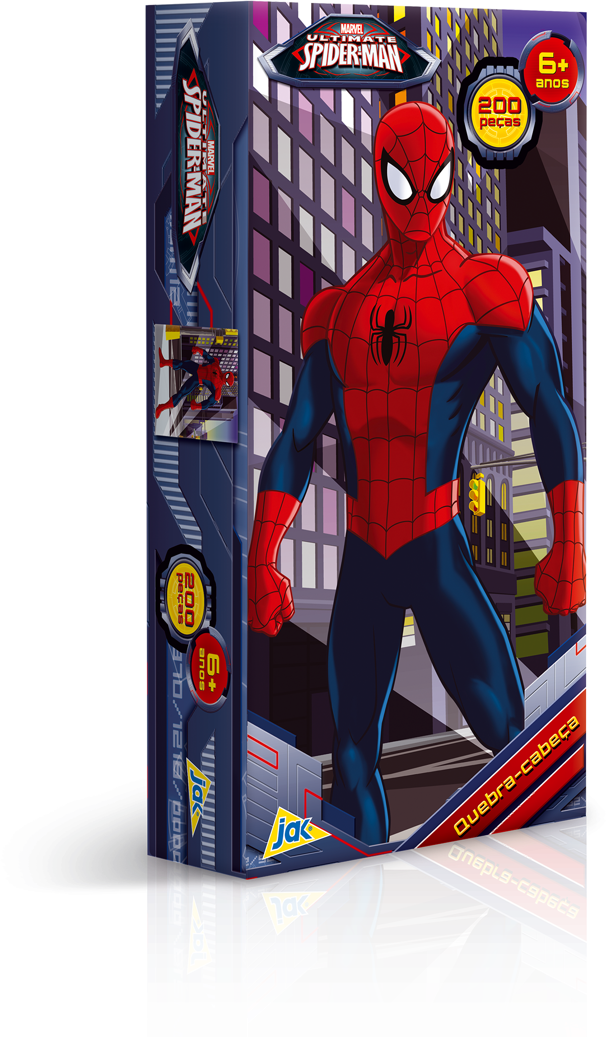 Zoom - Quebra Cabeça Homem Aranha 200 Peças (1500x2143), Png Download