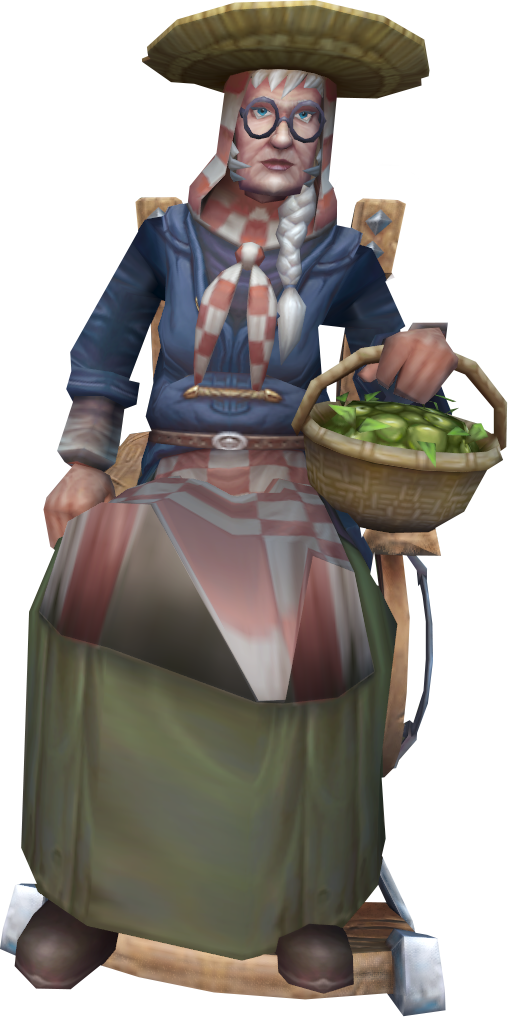 Granny Potterington - Cartoon (508x1017), Png Download