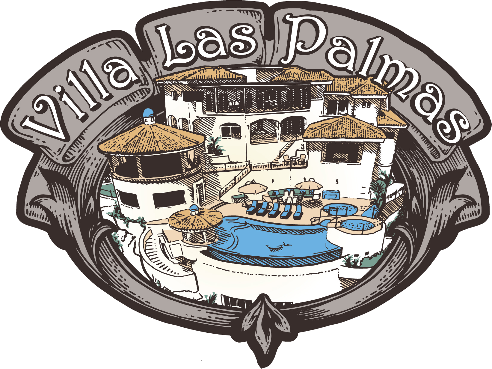 Villa Las Palmas Logo - Illustration (1642x1231), Png Download