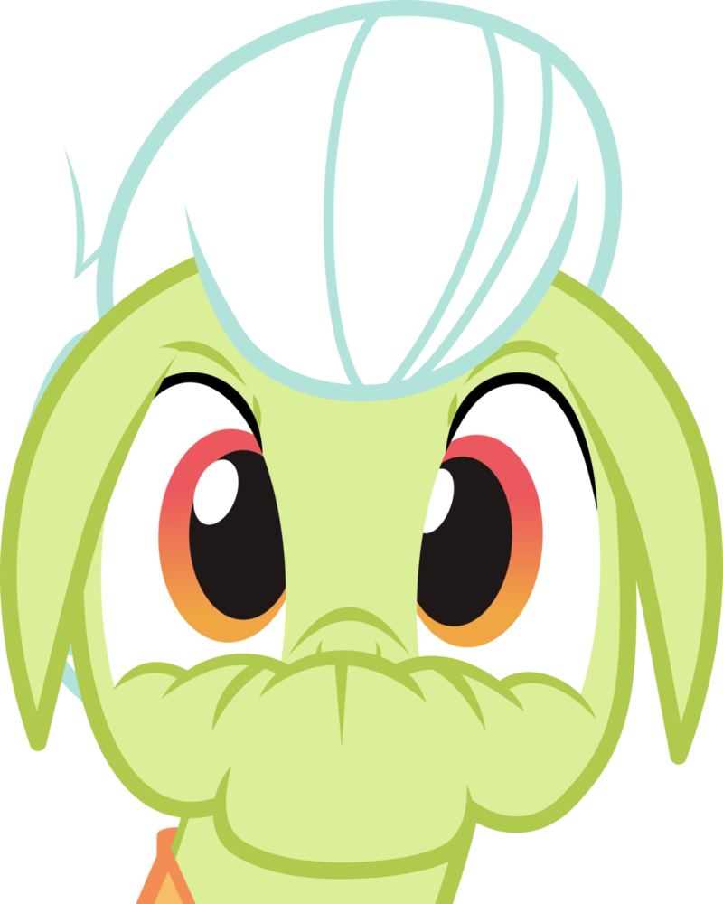 Shocked Granny Smith Vector By Thorinair - Apple Granny Smith Vector (800x1000), Png Download