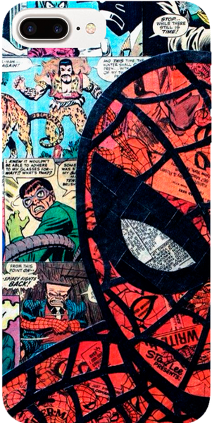 Capinhas Para Celular - Comic Book Spider Man (600x600), Png Download