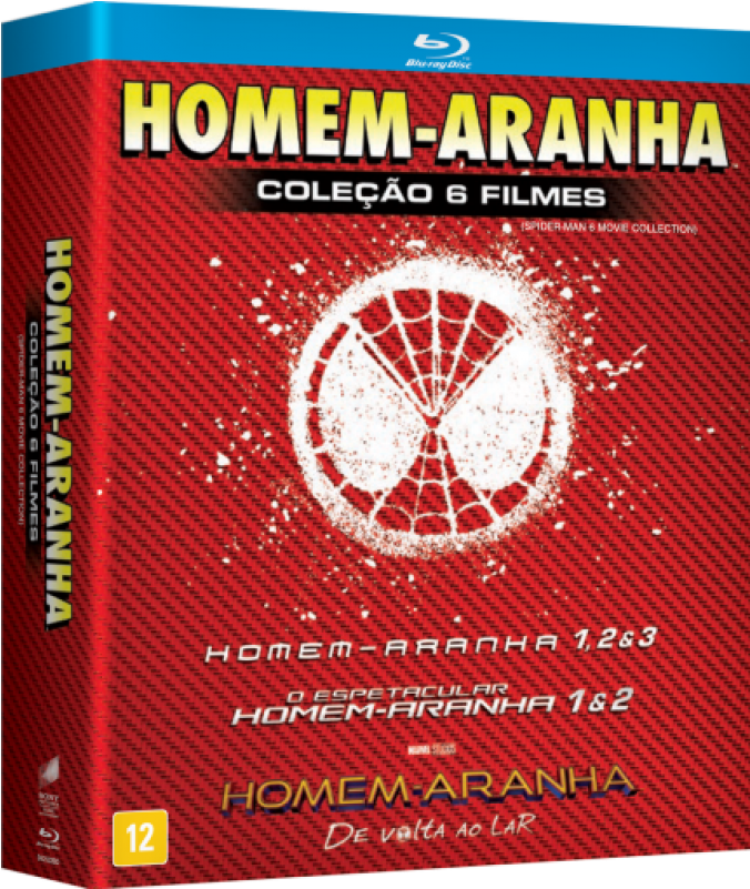 Box Homem Aranha - Box Blu Ray Homem Aranha (800x800), Png Download