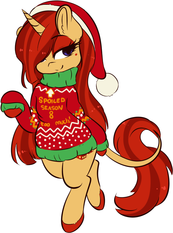 Wickedsilly, Christmas, Clothes, Commission, Hat, Holiday, - Cartoon (826x1024), Png Download