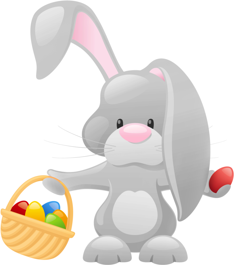 Easter Bunny Clipart March - Easter (918x1024), Png Download