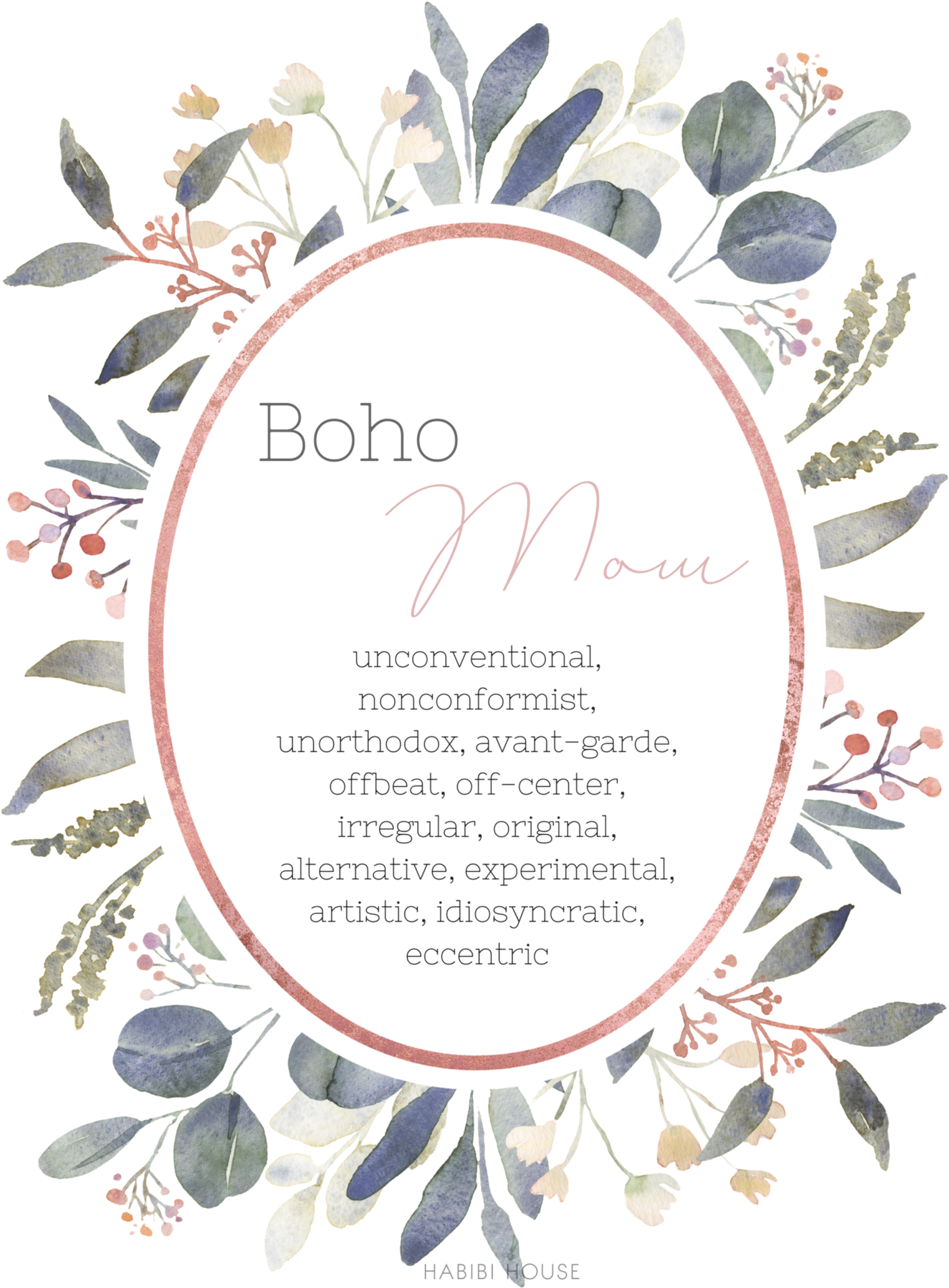 Bohemian Baby Boy Names - Dusty Rose Flower Rose Gold (1583x2048), Png Download