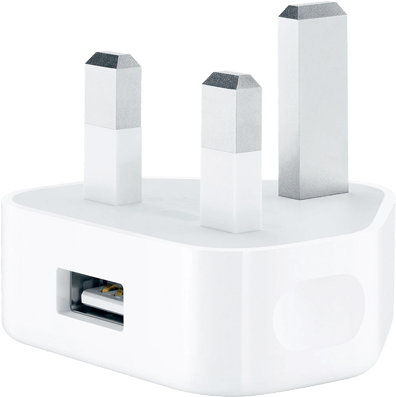 Genuine Apple Mains Charger & Lightning Cable Bundle - Coffee Table (600x600), Png Download