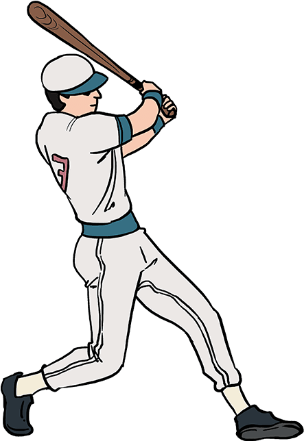 How To Draw Baseball Player - Baseball Player Drawing Easy (680x678), Png Download