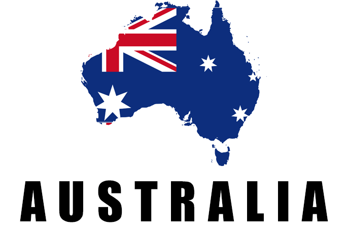A Menudo Se Piensa Sólo En Las Playas Vírgenes, Pero - Australia With Australian Flag (683x494), Png Download