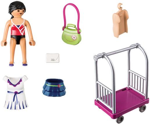 Model With Clothing Rack - Playmobil 4792 (700x490), Png Download