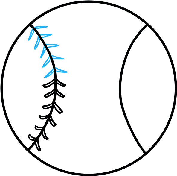 How To Draw Baseball - Dibujo De Una Rueda (680x678), Png Download