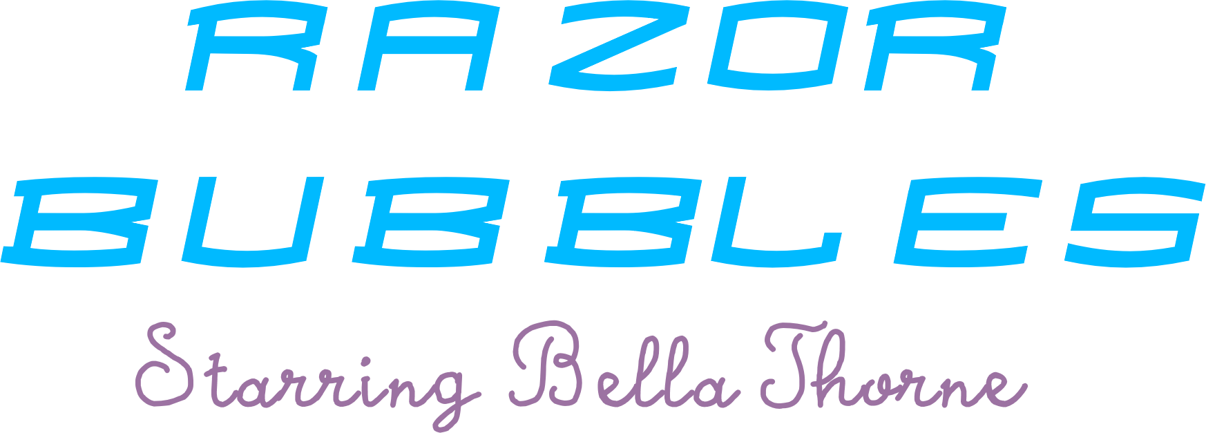 Razor Bubbles Logo - Poster (1746x627), Png Download