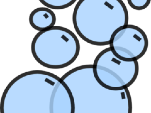 Bubbles Clipart Blue Bubble - Washing Hands Clipart Png (640x480), Png Download