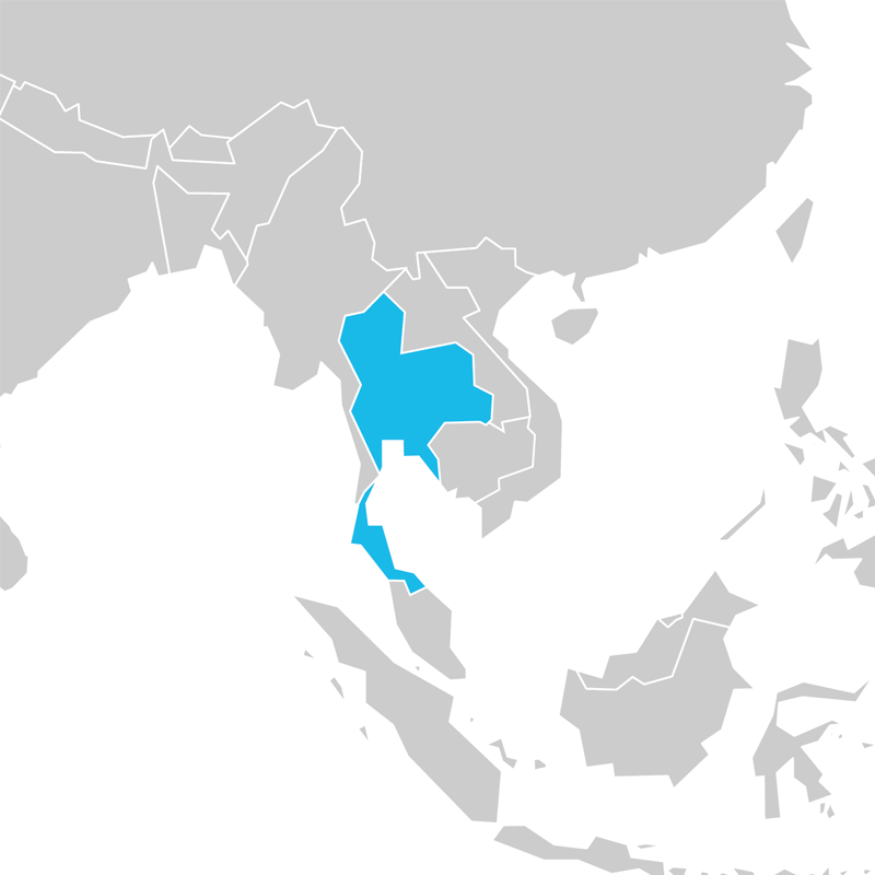 Thailand Farm Table Operationgroundswell Program - Map (800x800), Png Download