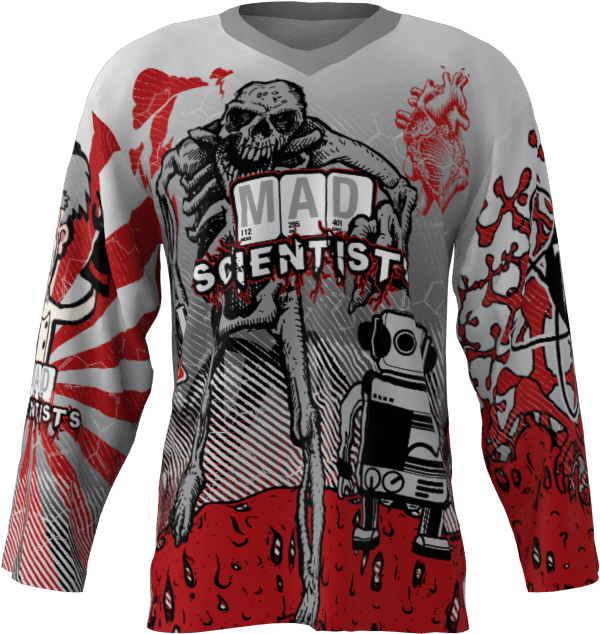 Mad Scientists Custom Roller Hockey Jersey - Long-sleeved T-shirt (1024x1024), Png Download