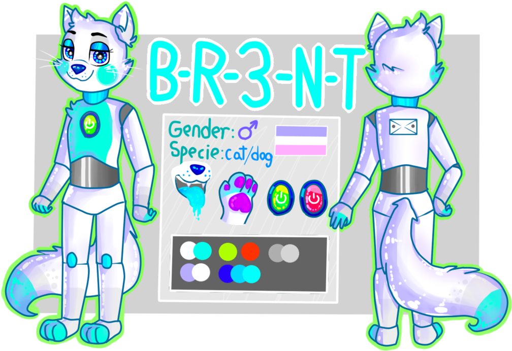 Oc B R N T Reference By - Cartoon (1090x733), Png Download