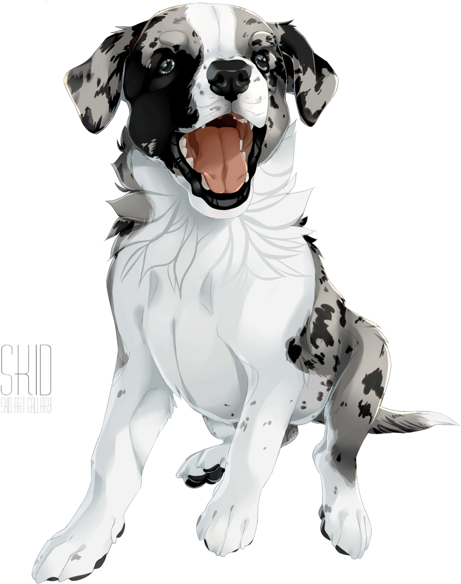 Cat Drawing, Dog Drawings, Animal Drawings, Animal - Dog Yawns (1024x1311), Png Download