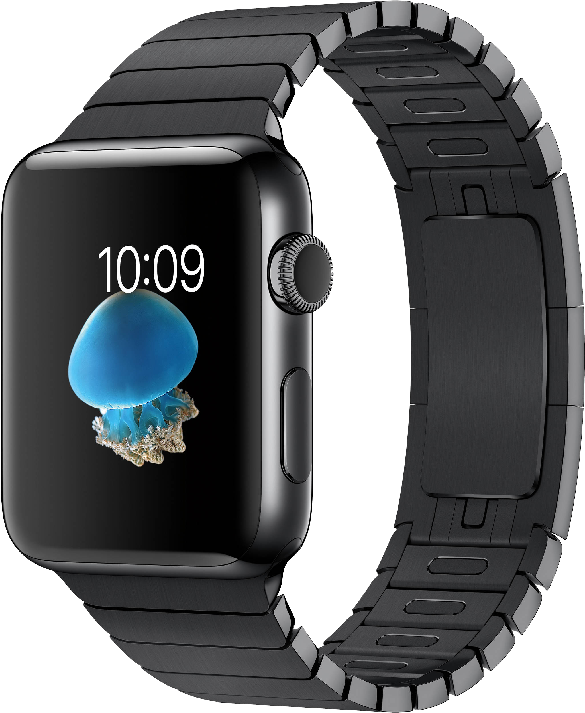 Download - Apple Watch Series 2 38mm Space Black Stainless Steel (2962x3072), Png Download