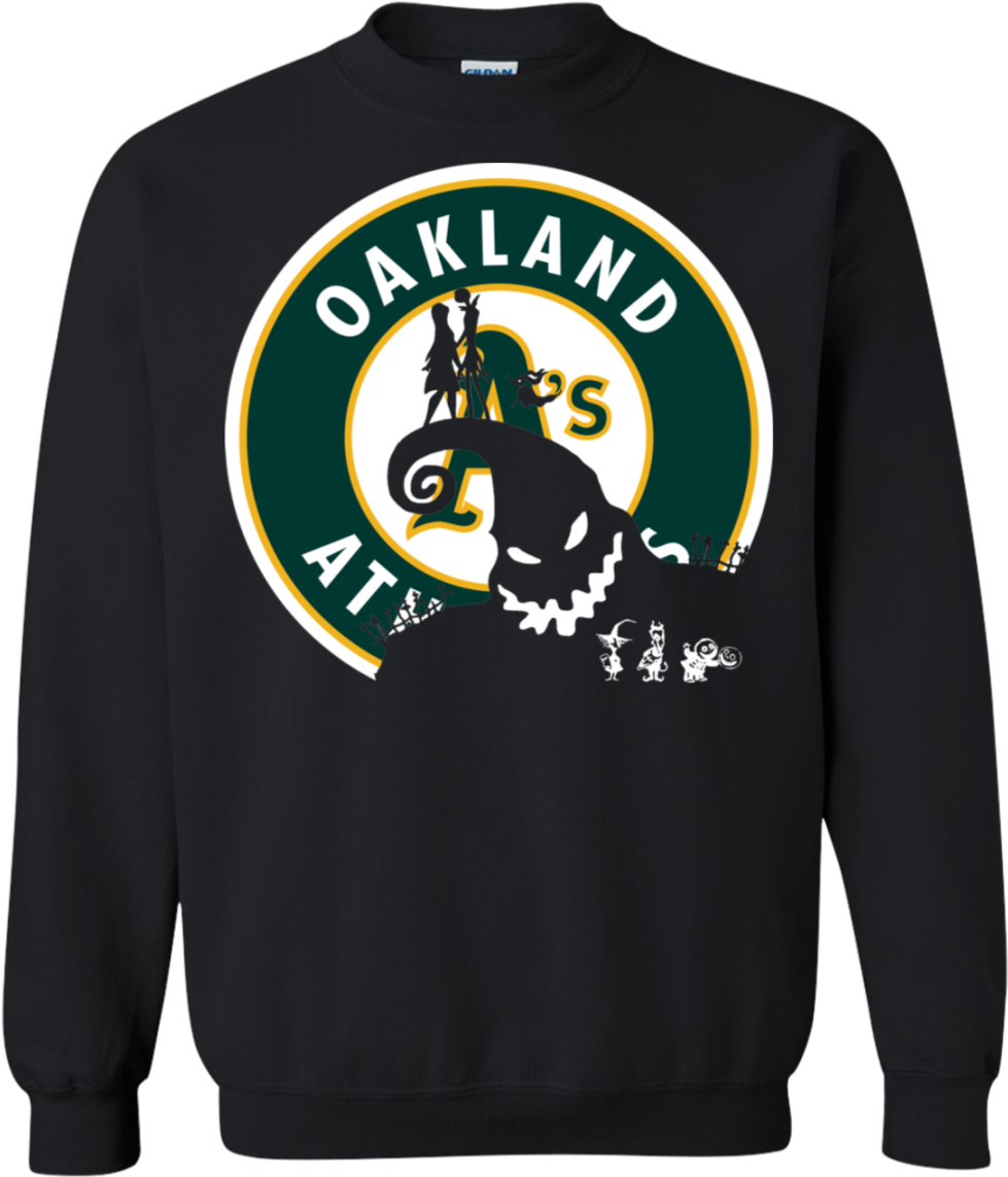 Jack Skellington And Sally Oakland Athletics Halloween - Oakland A's Logo (1155x1155), Png Download