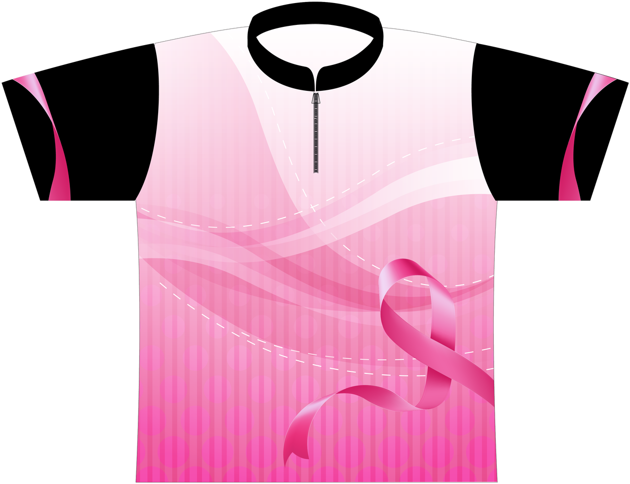 Dye Sublimated Jersey Style 0025-ribbon - Jersey (1280x1007), Png Download
