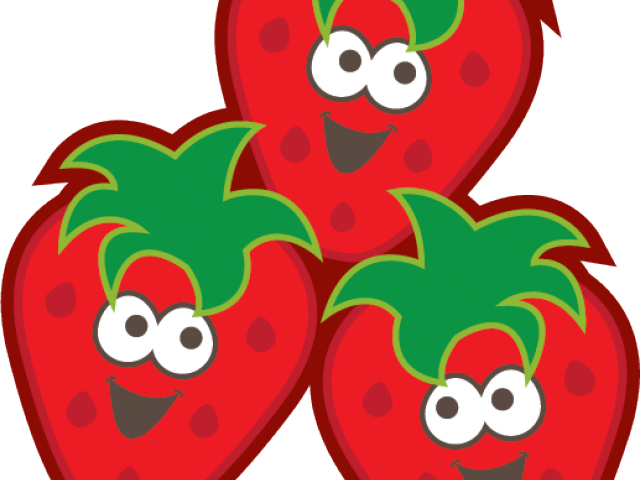 Strawberry Clipart Group - Cute Free Fruit Clipart (640x480), Png Download