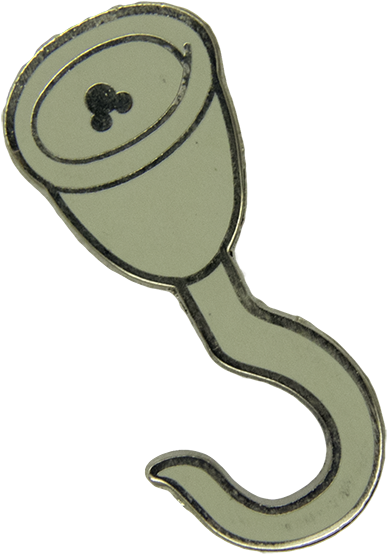 Captain Hook Pin - Illustration (600x600), Png Download