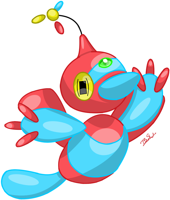 Fakemon Pokemon Azurite Mega Porygon Z By Pirate3d2y (928x861), Png Download