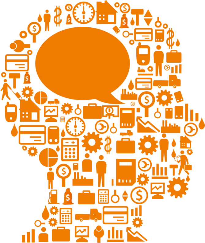 Information Group Marketing Baofeng Minds Thought Icon - Brain Thinking Templates (800x800), Png Download