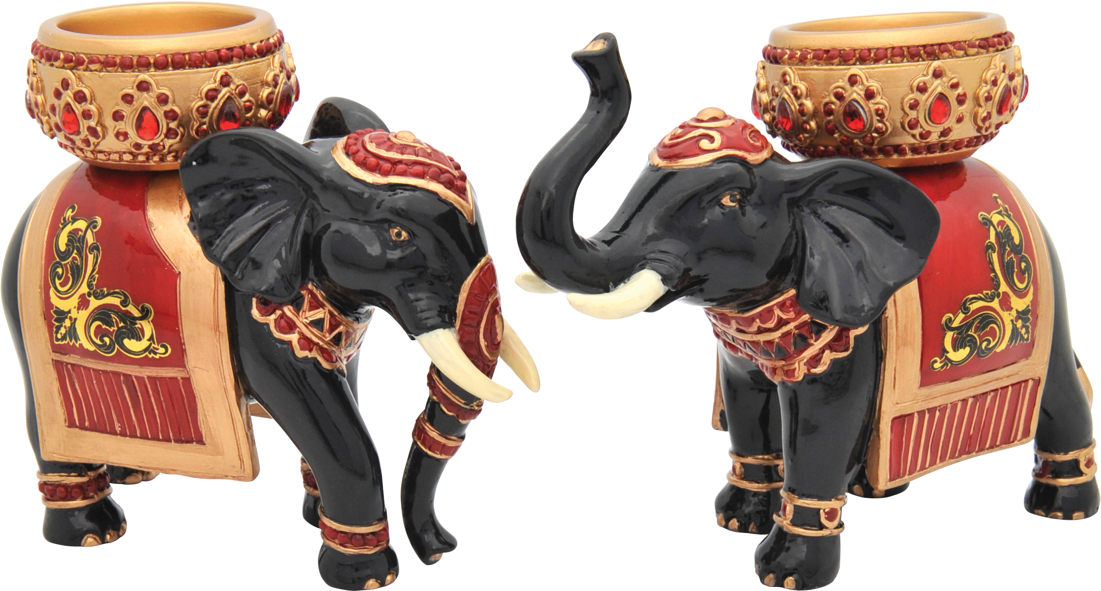 16422 Precious Elephant Pair - Indian Elephant (2784x2788), Png Download