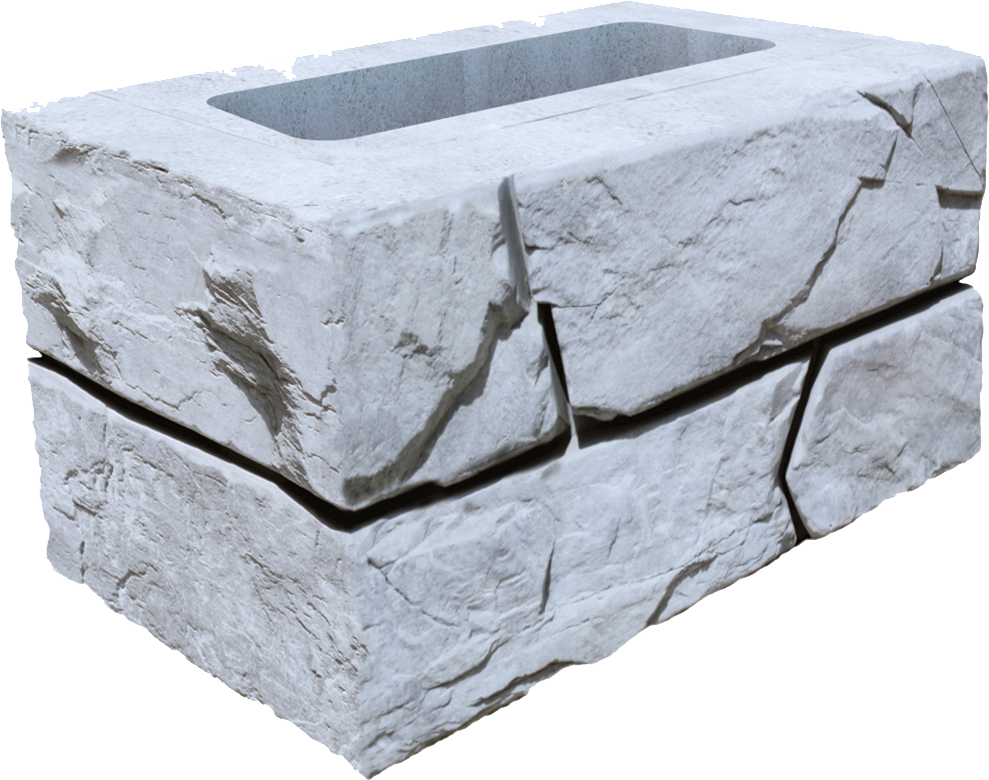 Corner Block - Stone Wall (989x780), Png Download