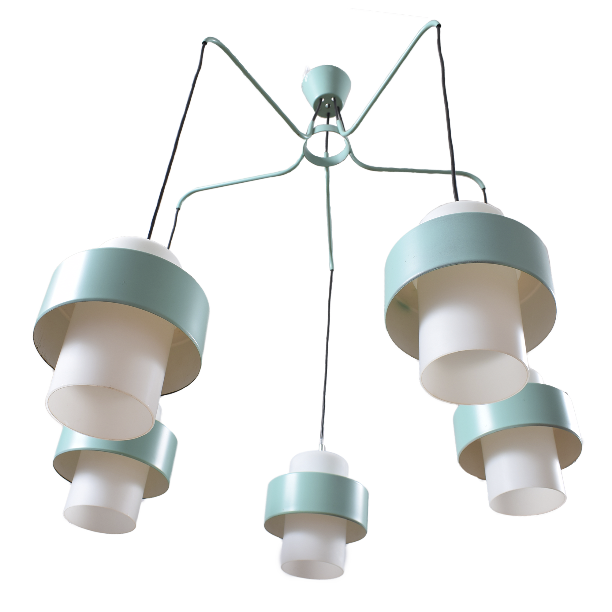 7x White-teal Pendant Light - Ceiling (2000x2000), Png Download