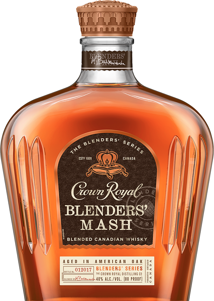 Whiskey Bottle Png - Crown Royal Bourbon Mash (729x1024), Png Download
