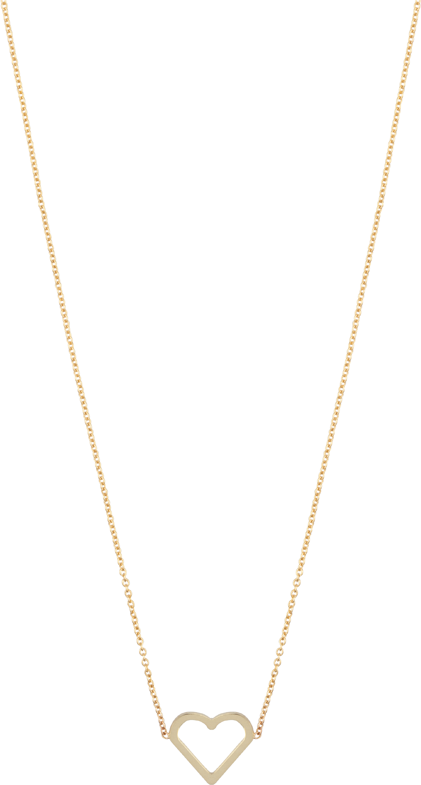 Iconic Necklace Open Heart - Necklace (2911x2910), Png Download