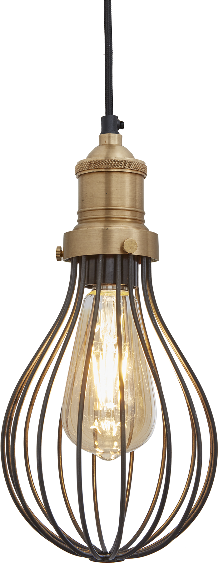 Brooklyn Balloon Pendant Light - Copper Cage Pendant Lights (2048x2048), Png Download