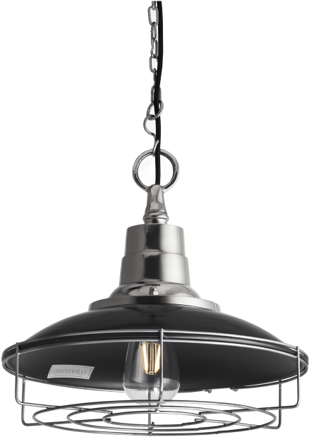 Retro Enamel Pendant Light By Industville - Ceiling Fixture (1000x666), Png Download