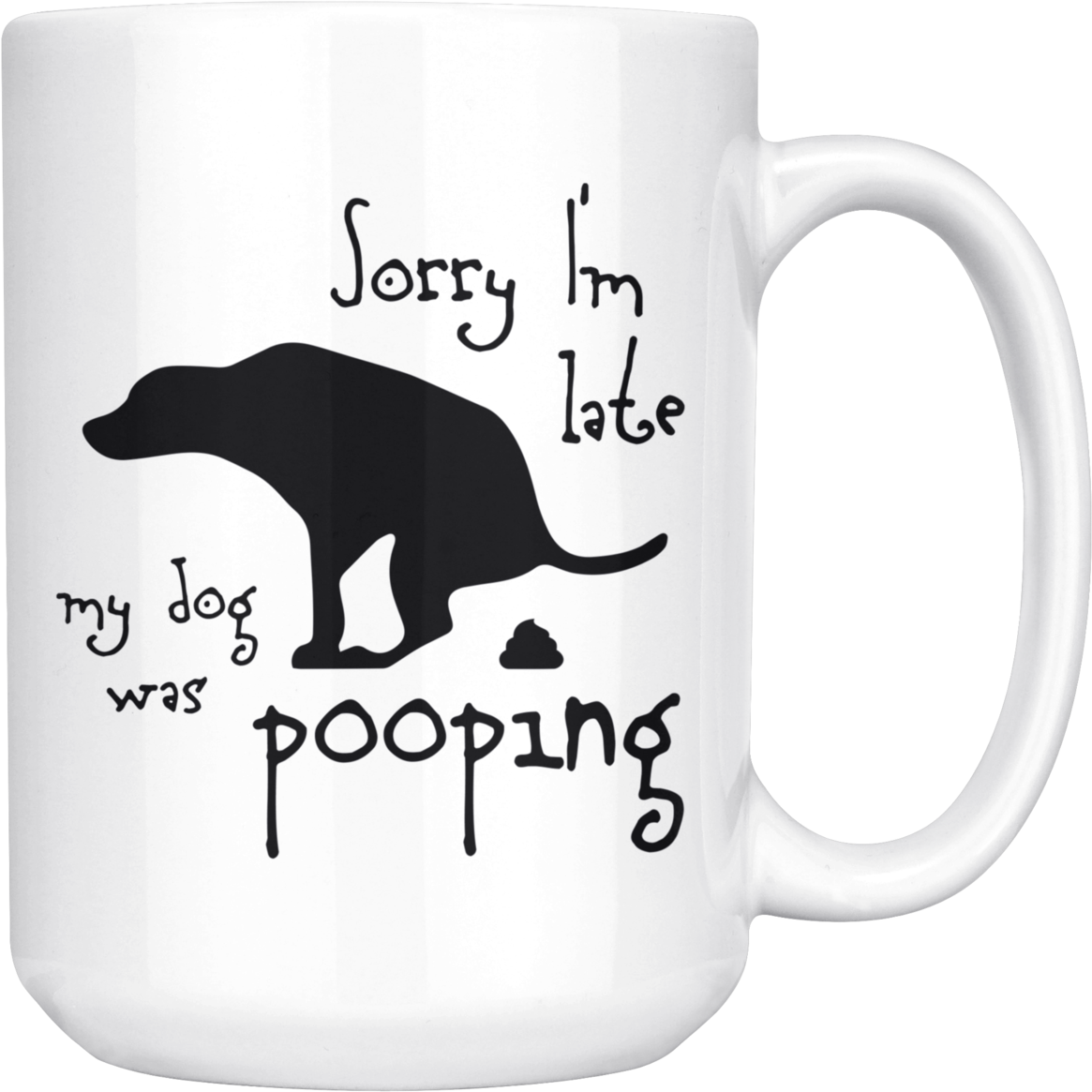 Sorry I'm Late My Dog Was Pooping Funny Gift For Dogs - Pumpkin Template Dog Poop (1200x1200), Png Download