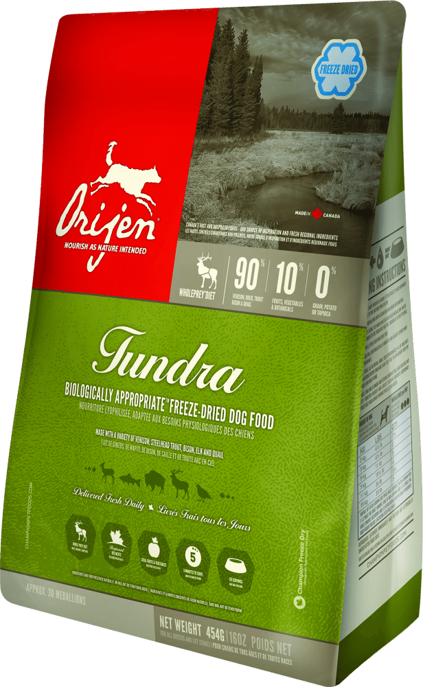 Orijen Grain Free Tundra Adult Freeze Dried Dog Food - Orijen Tundra Dog Food (616x1000), Png Download