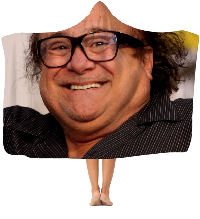 Danny Devito Premium Adult Hooded Blanket - Danny Devito (900x900), Png Download